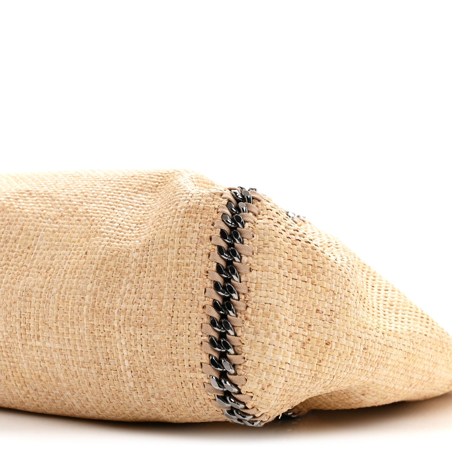 Woven Raffia Falabella Tote Bag Natural