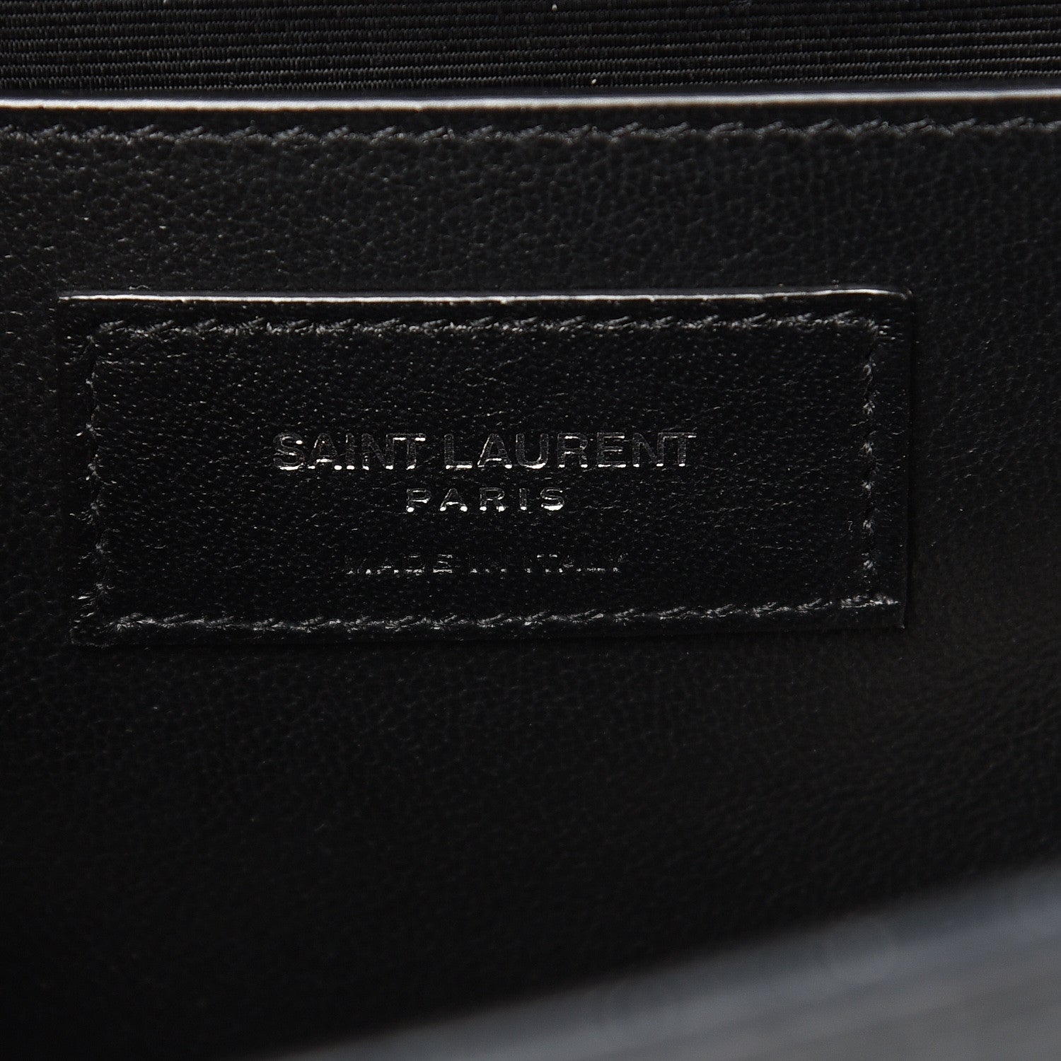 Saint Laurent Calfskin Crocodile Embossed Medium Classic Monogram Kate Tassel Satchel Storm 7 of 9