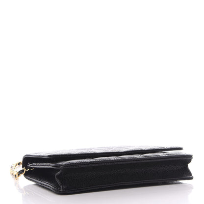 Chanel Caviar Quilted Wallet On Chain WOC Black 3 of 11