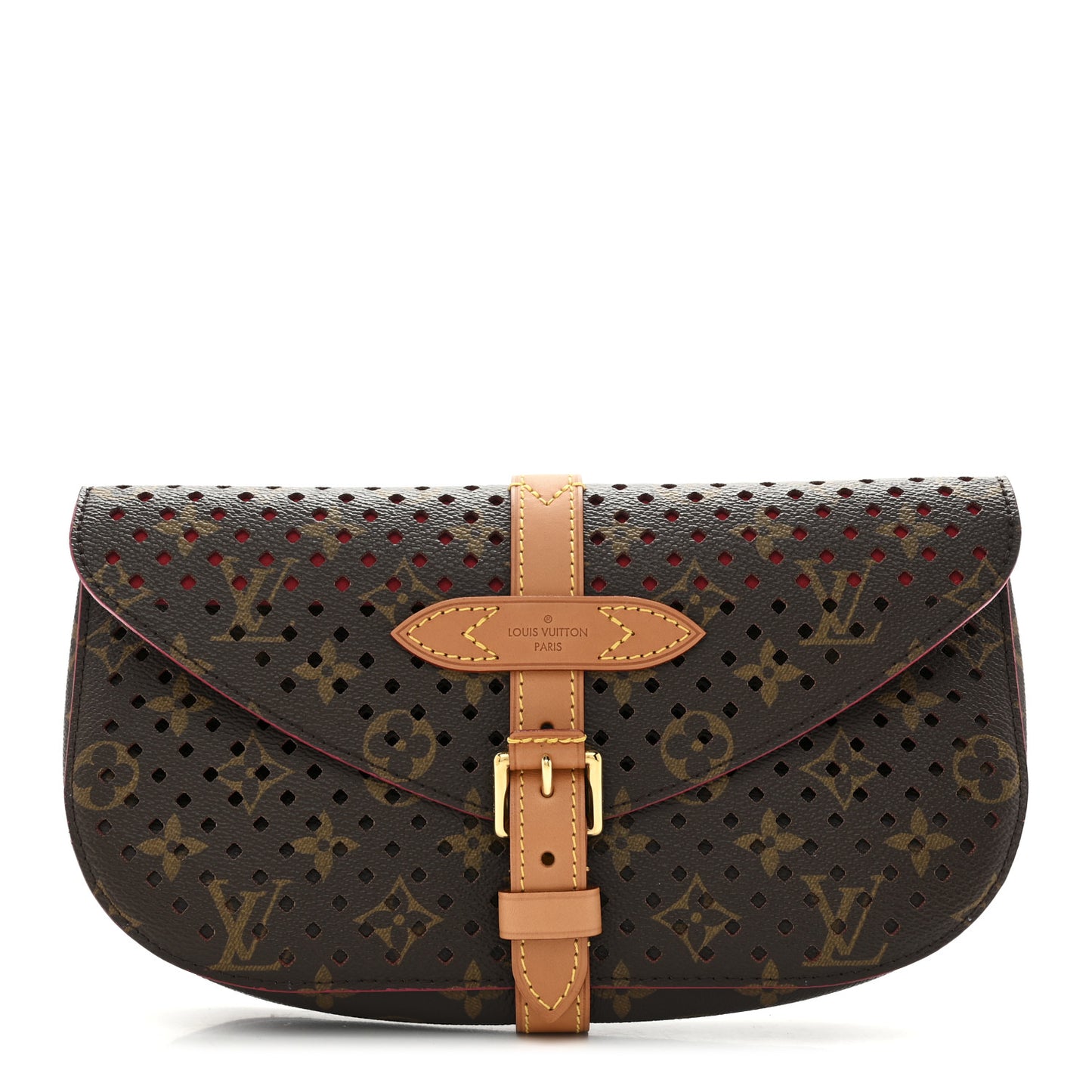 Monogram SC Flore Clutch Saumur Corail