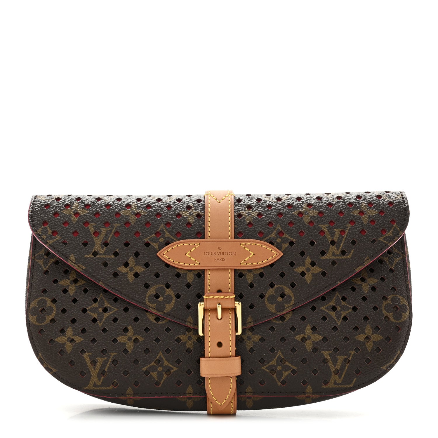 Louis Vuitton Monogram SC Flore Clutch Saumur Corail 1 of 10