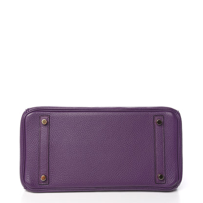 Hermes Togo Birkin 30 Ultraviolet 6 of 33