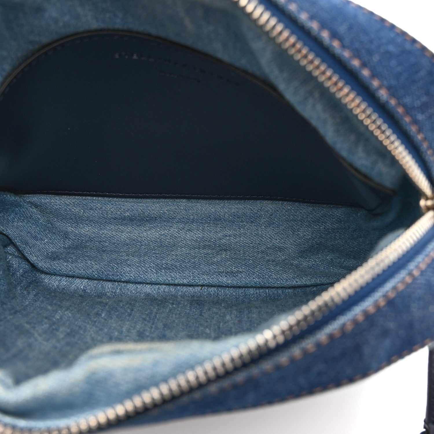 Stella McCartney Eco Alter Denim Logo Small Camera Bag Orion Blue 5 of 13