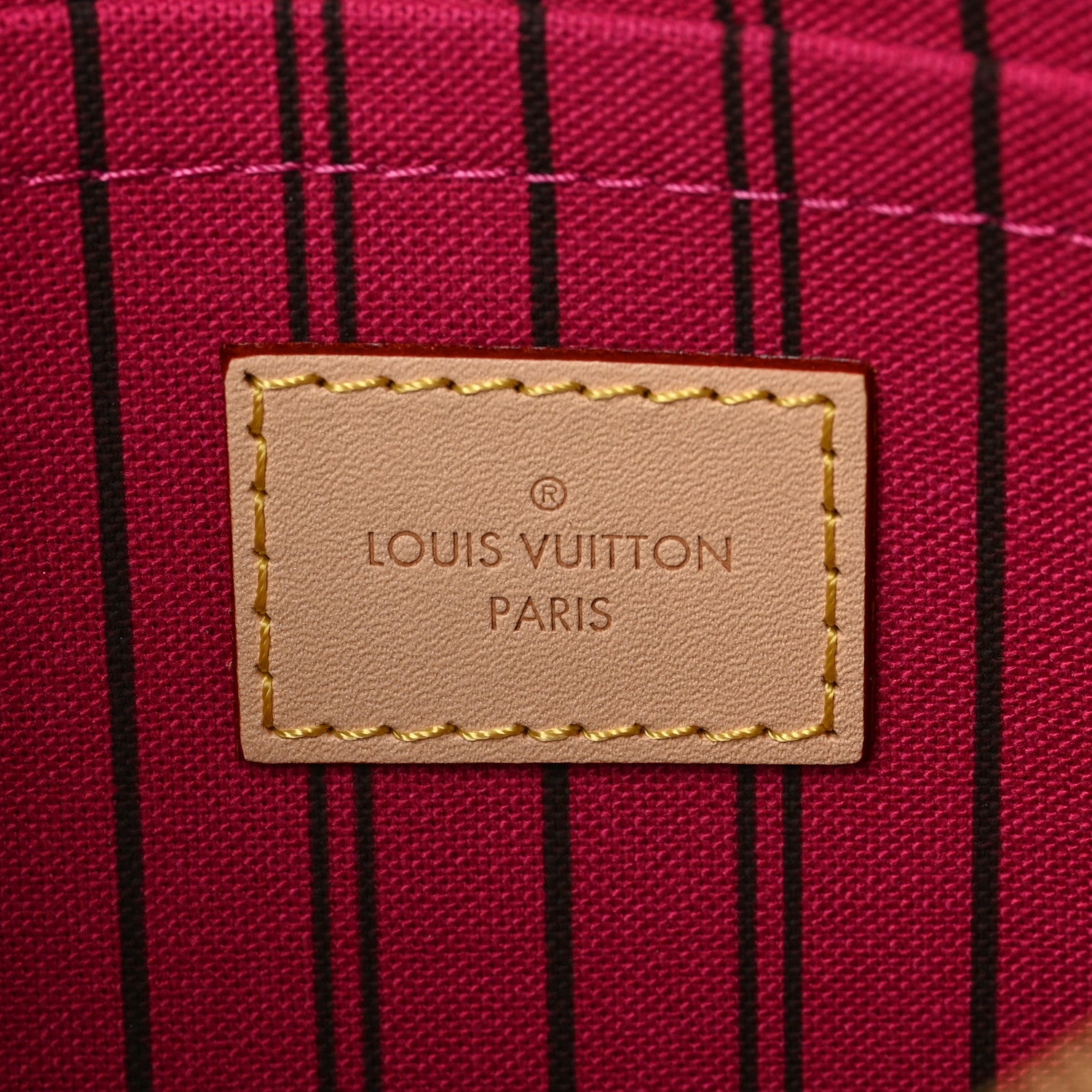 Louis Vuitton Monogram Neverfull MM GM Pochette Pivoine 6 of 6