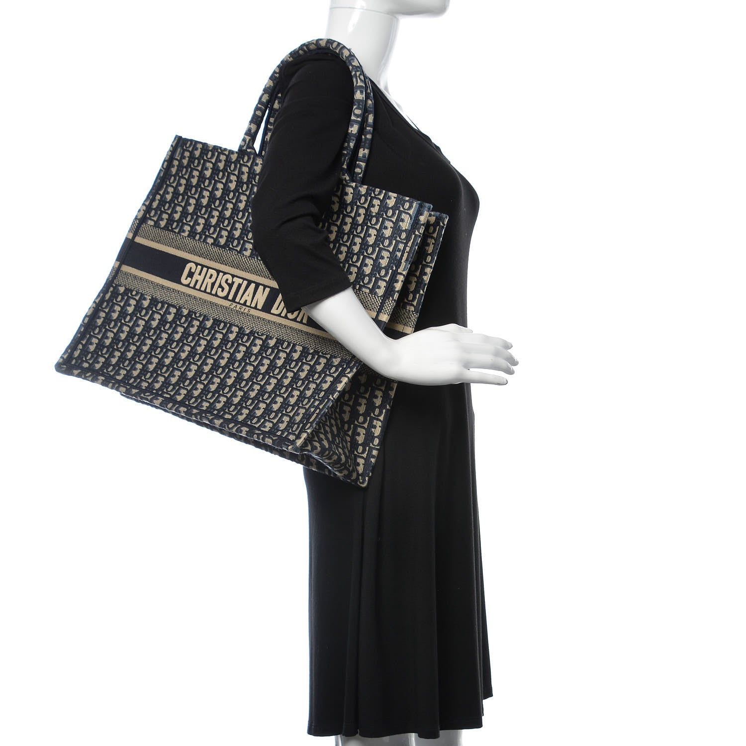 Christian Dior Oblique Book Tote Blue Multicolor 2 of 8