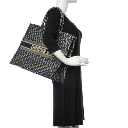 Christian Dior Oblique Book Tote Blue Multicolor 2 of 8