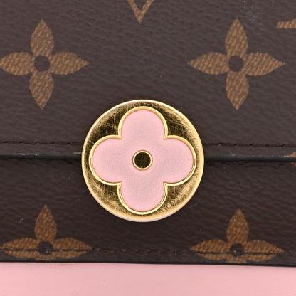 Louis Vuitton Monogram Flore Chain Wallet Rose Ballerine 13 of 15