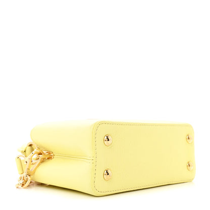 Louis Vuitton Taurillon Mini Capucines Sun Beam Yellow 4 of 11