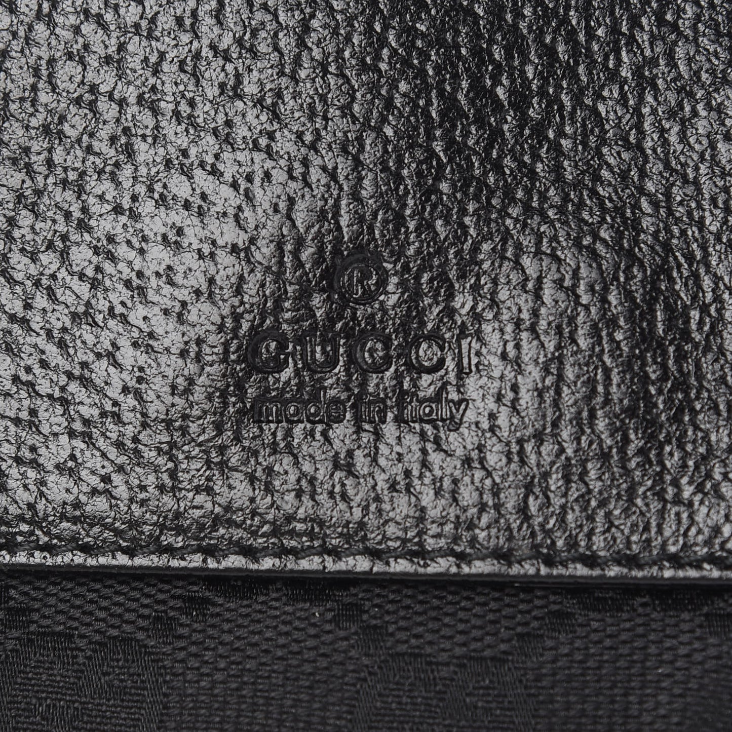 GG Monogram Double Pocket Belt Bag Black