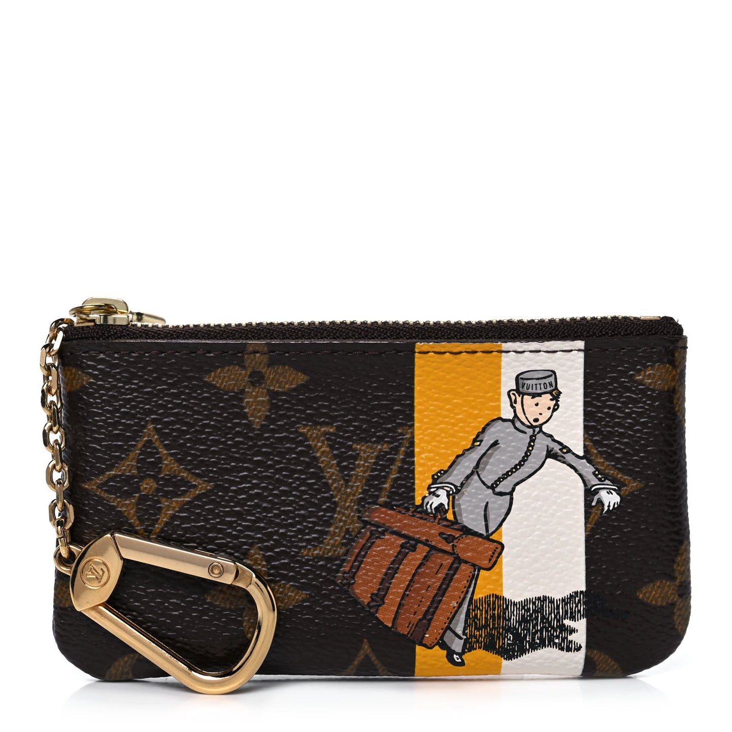 Monogram Groom Key Pouch