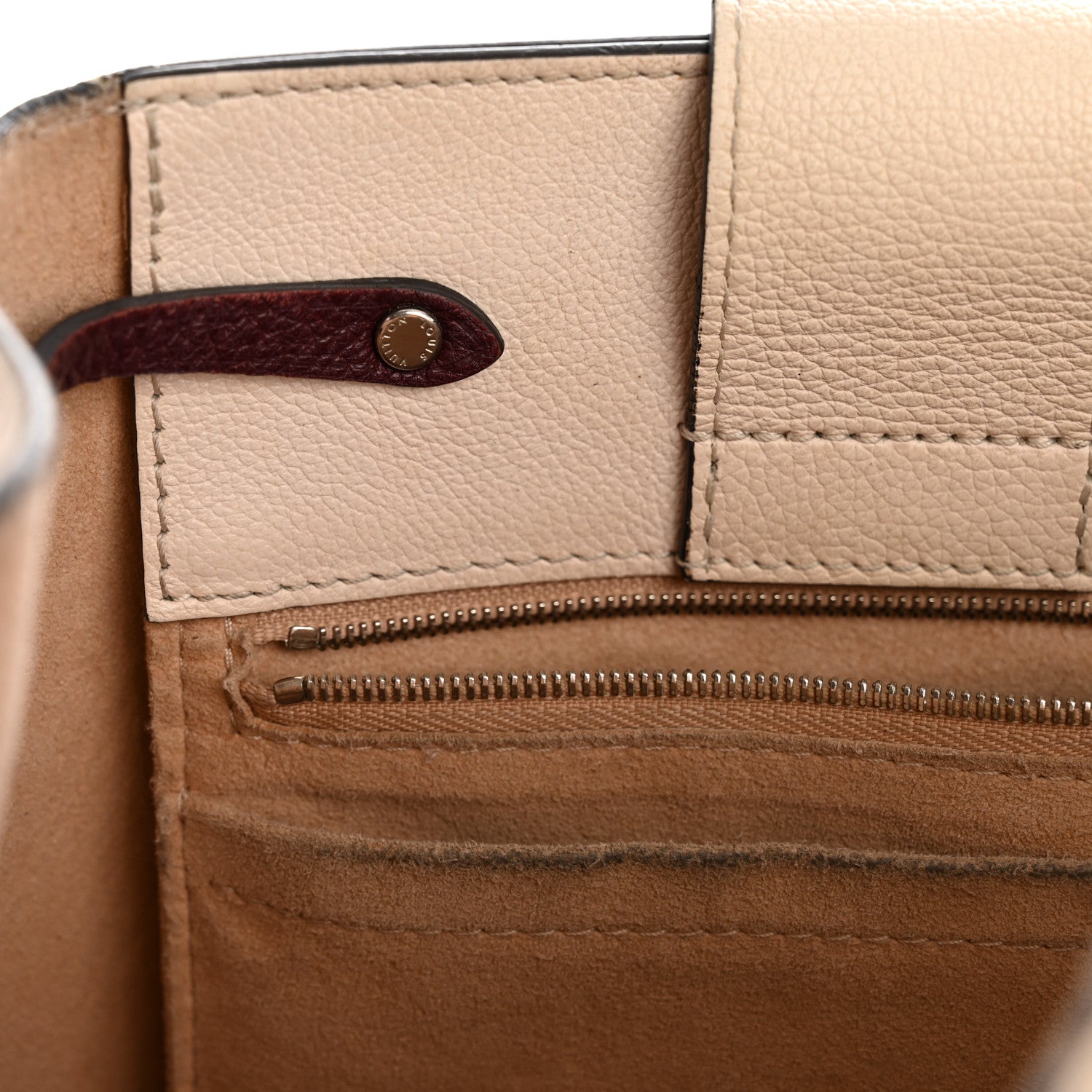 Louis Vuitton Calfskin Lockme Bucket Soie Quartz Calla 10 of 14