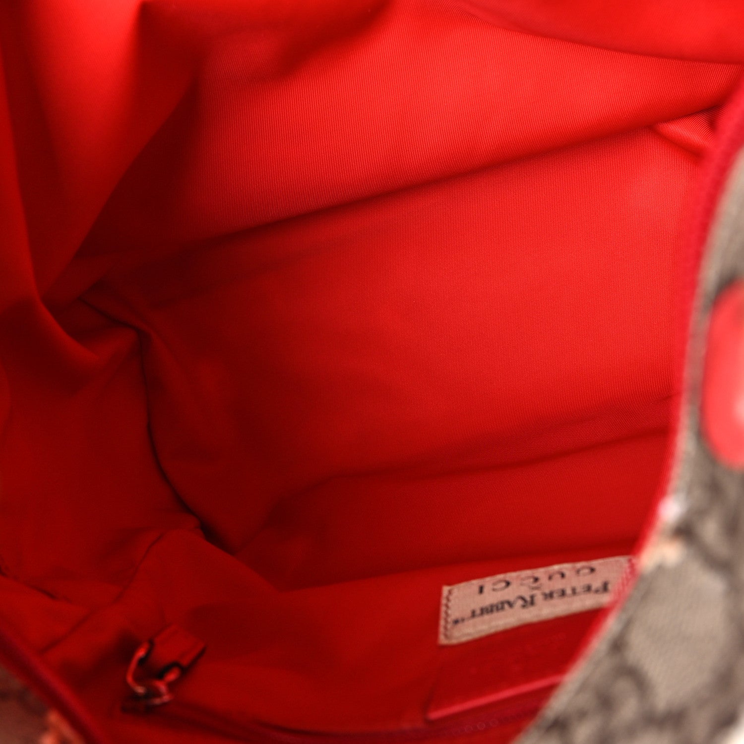 Gucci X PETER RABBIT GG Supreme Monogram Rabbit Print Childerns Backpack Red 5 of 11