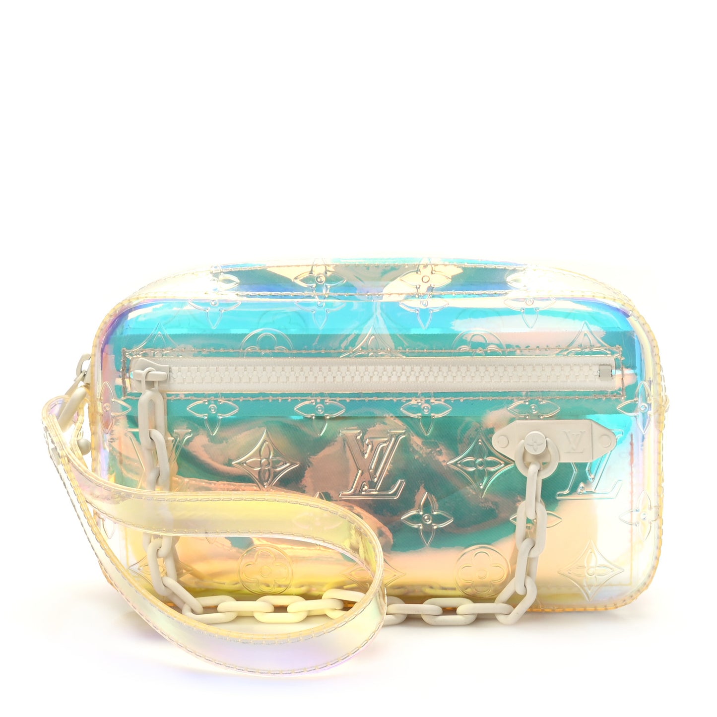 PVC Monogram Pochette Volga Iridescent Prism