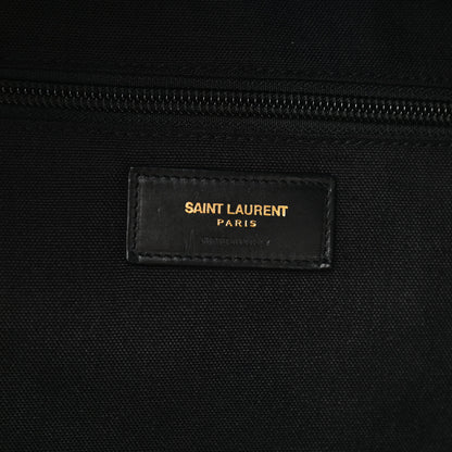 Saint Laurent Canvas Skull Print City Backpack Black 6 of 10