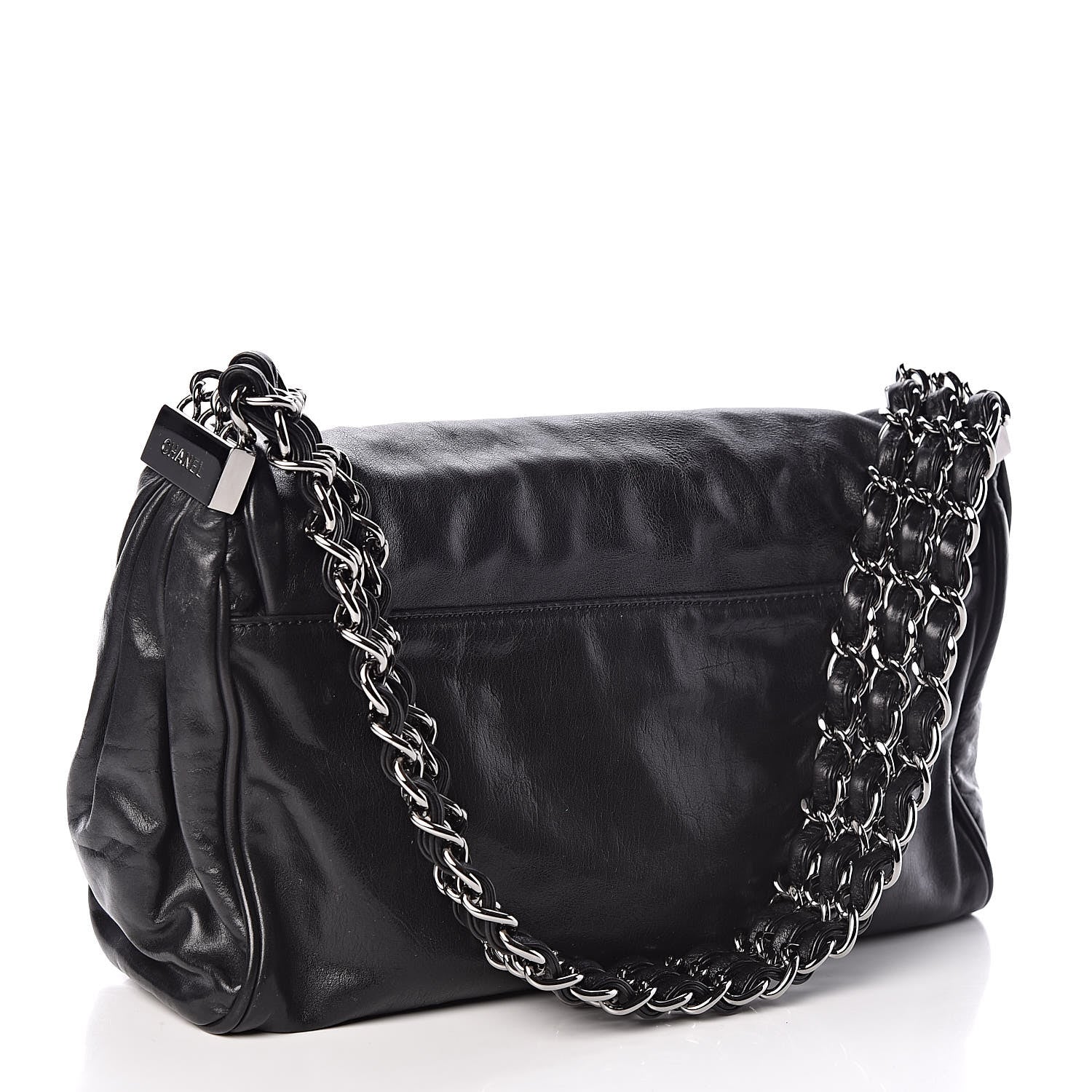 Chanel Calfskin Small Rock and Chain Flap Black 3 of 10