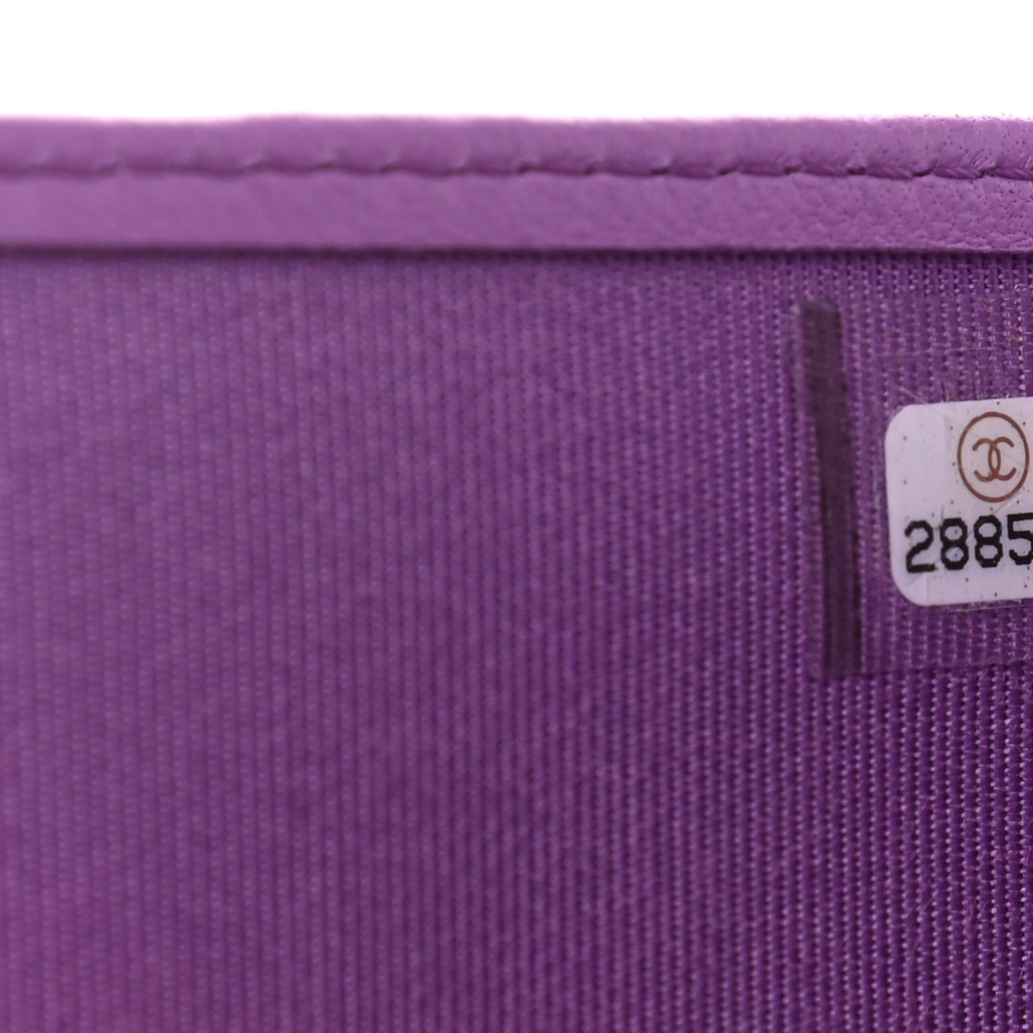 Chanel Lambskin Quilted Passport Holder Purple 7 of 7