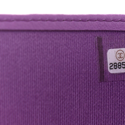 Chanel Lambskin Quilted Passport Holder Purple 7 of 7