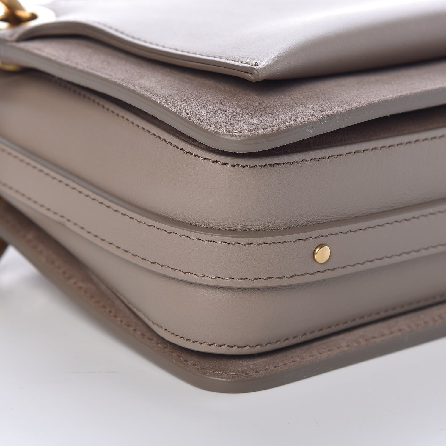 Chloe Calfskin Suede Small Roy Bag Motty Grey 10 of 12