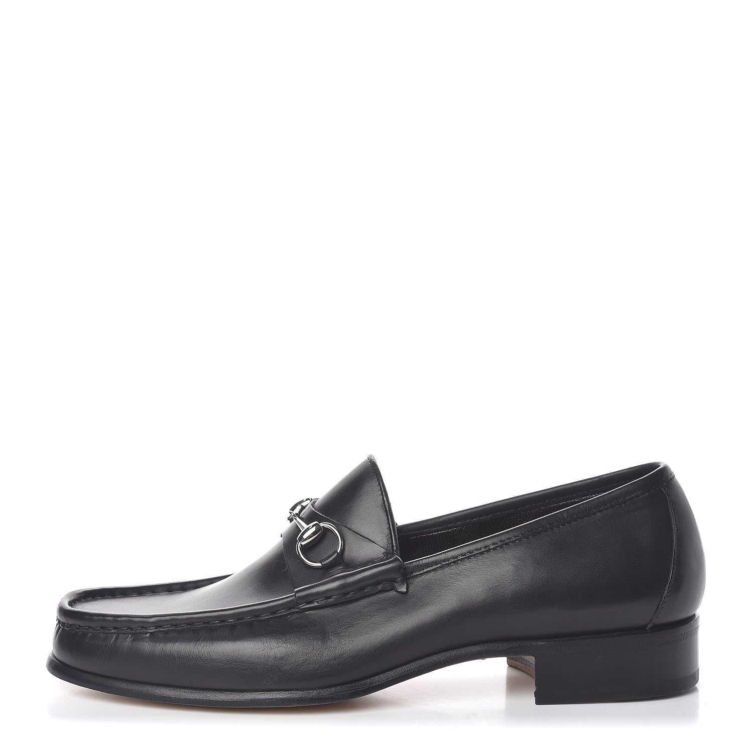 Gucci Calfskin Mens 1953 Horsebit Loafers 12.5 Black 1 of 12
