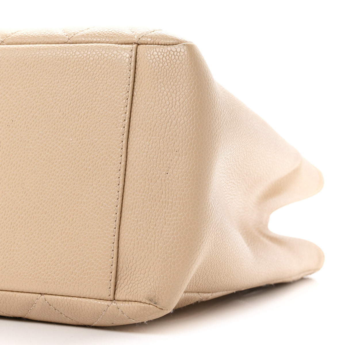 Chanel Caviar Quilted Grand Shopping Tote GST Beige 10 of 11