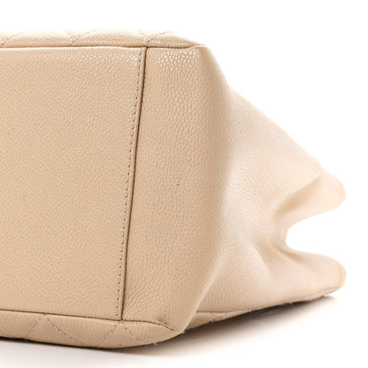 Chanel Caviar Quilted Grand Shopping Tote GST Beige 10 of 11