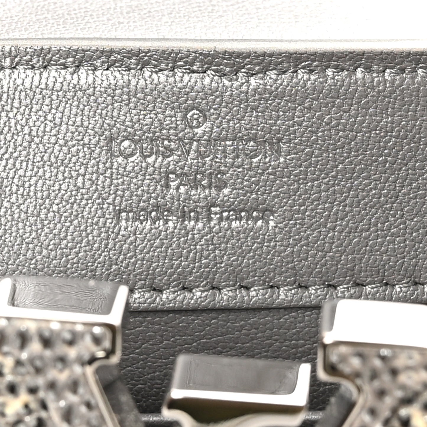 Lizard Mini Capucines Argento