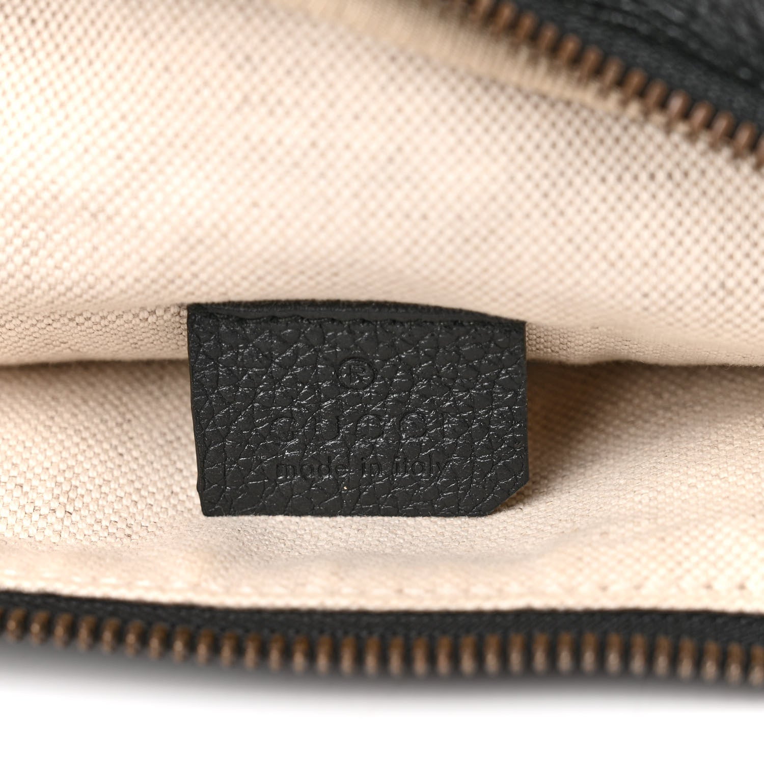 Gucci Grained Calfskin Small Logo Belt Bag Black 6 of 10