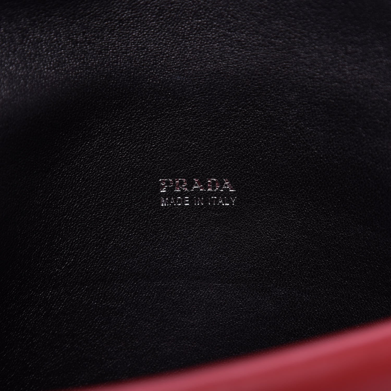 Prada Lux Calf Flap Crossbody Fuoco 8 of 13
