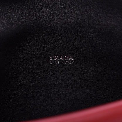Prada Lux Calf Flap Crossbody Fuoco 8 of 13