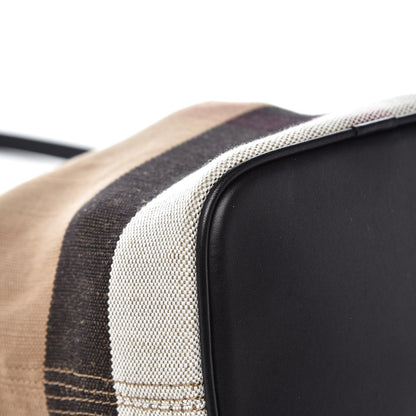 Burberry Canvas Mega Check Mini Ashby Tassel Crossbody Black 10 of 10