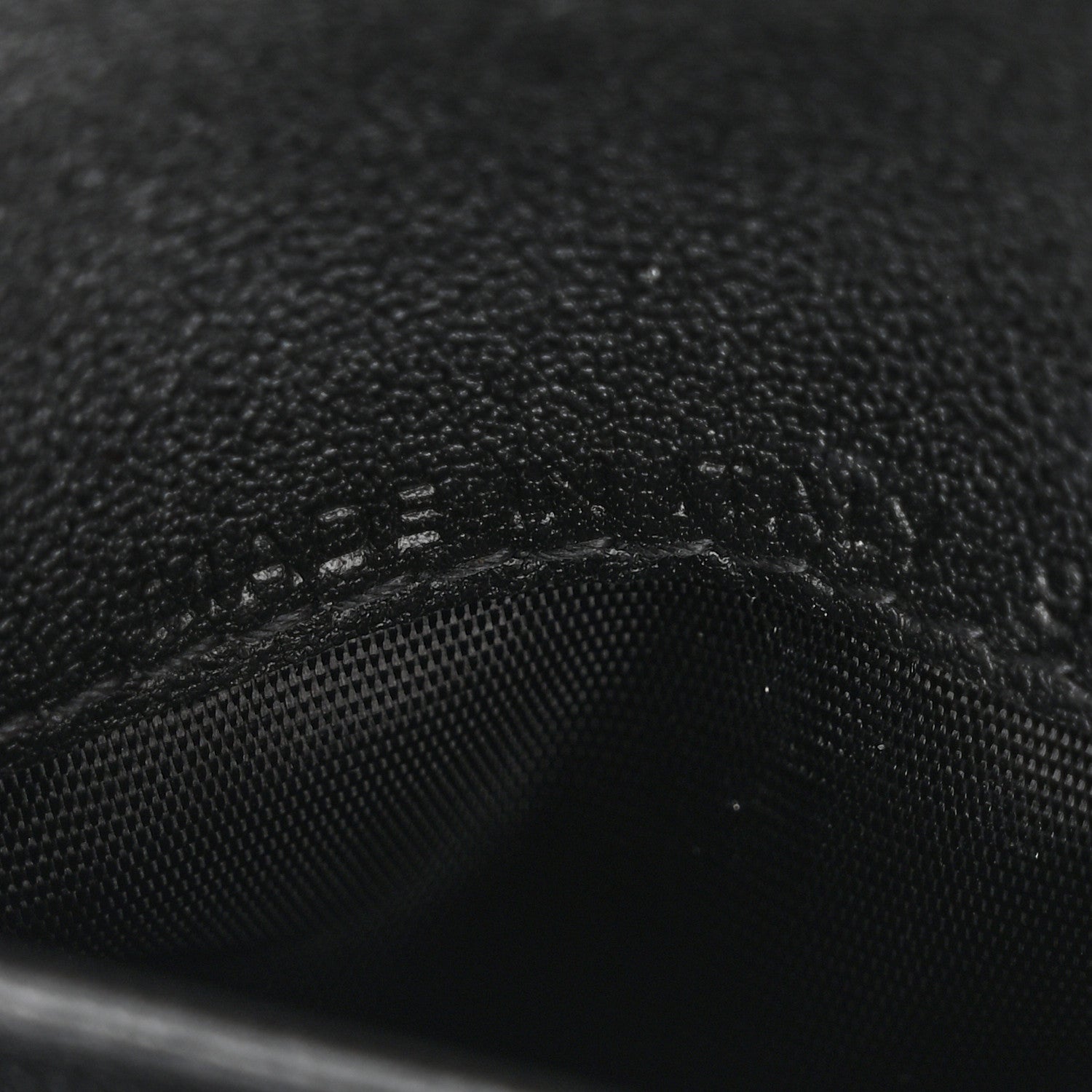 Christian Dior Grained Calfskin Supple Cannage Caro Dahlia Wallet Black 8 of 9