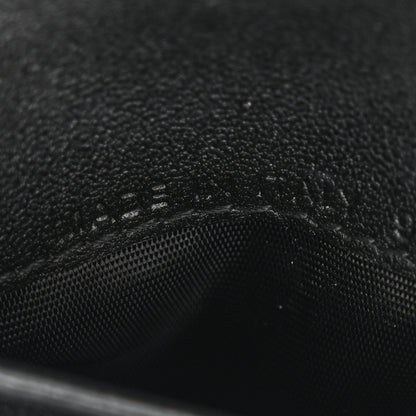Christian Dior Grained Calfskin Supple Cannage Caro Dahlia Wallet Black 8 of 9