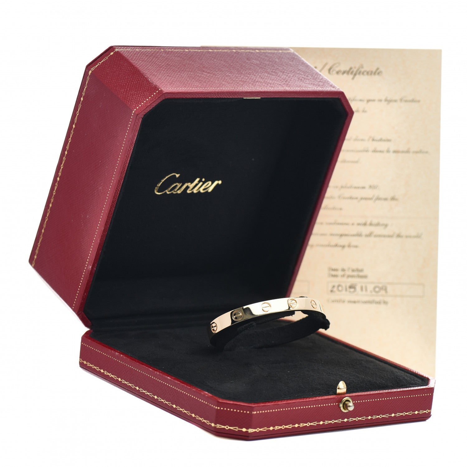 Cartier 18K Yellow Gold LOVE Cuff Bracelet 16 5 of 5