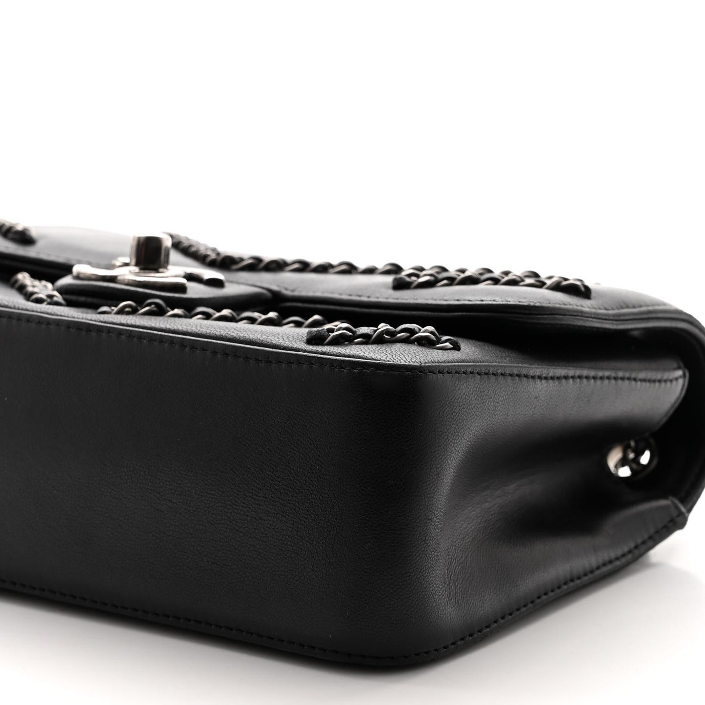 Lambskin Small CC Chain Flap Black