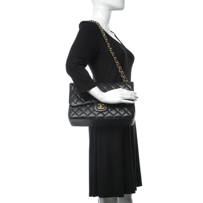 Chanel Caviar Quilted Jumbo Double Flap Black 3 of 9