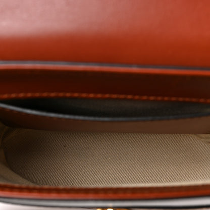 Chloe Calfskin Lizard Embossed Small Aby Lock Sepia Brown 5 of 8