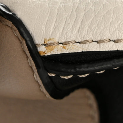 Loewe Calfskin Small Puzzle Bag Sand Soft White Black 14 of 15