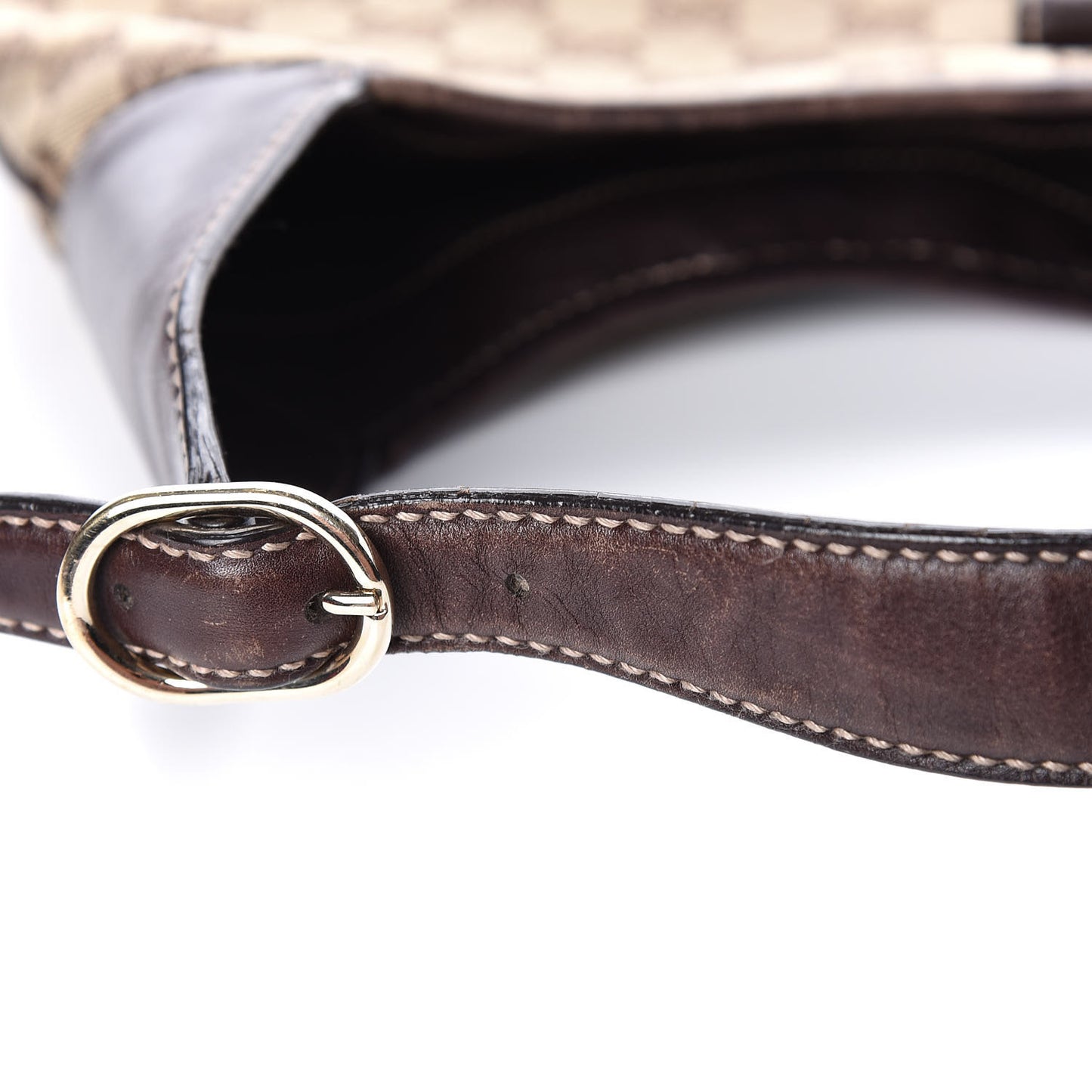 Monogram Web Jackie O Bouvier Hobo Dark Brown
