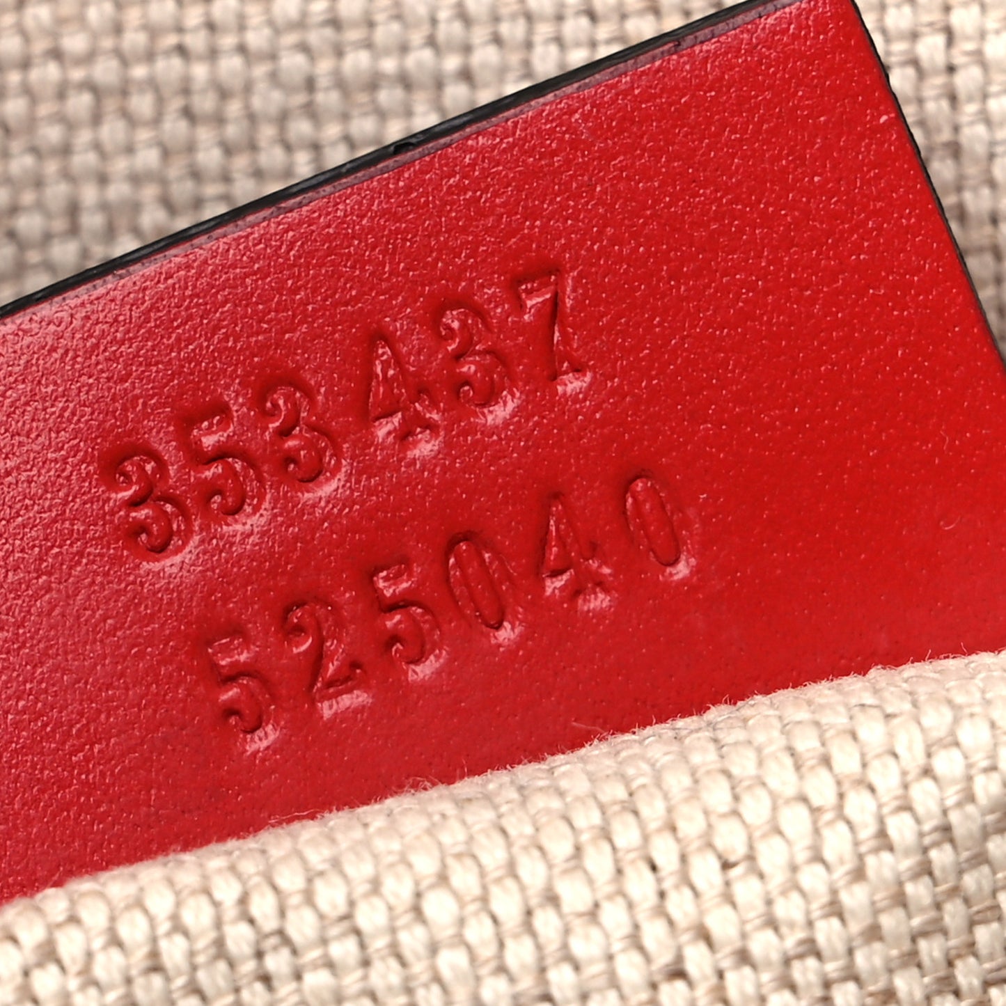 GG Supreme Monogram Medium Zippered Tote Red