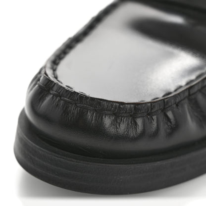 Jimmy Choo Box Calfskin Addie Loafers 36.5 Black 9 of 11