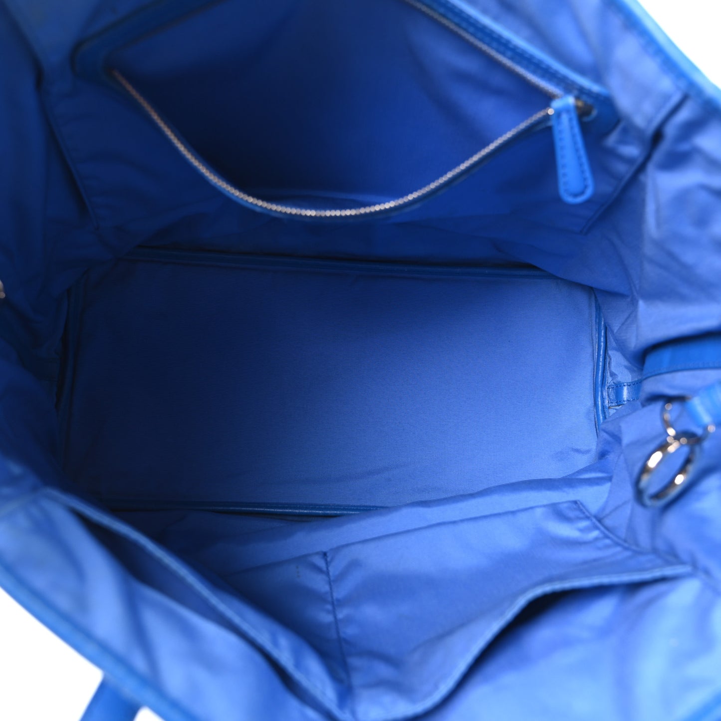 Coated Canvas Cannage Large Panarea Tote Blue