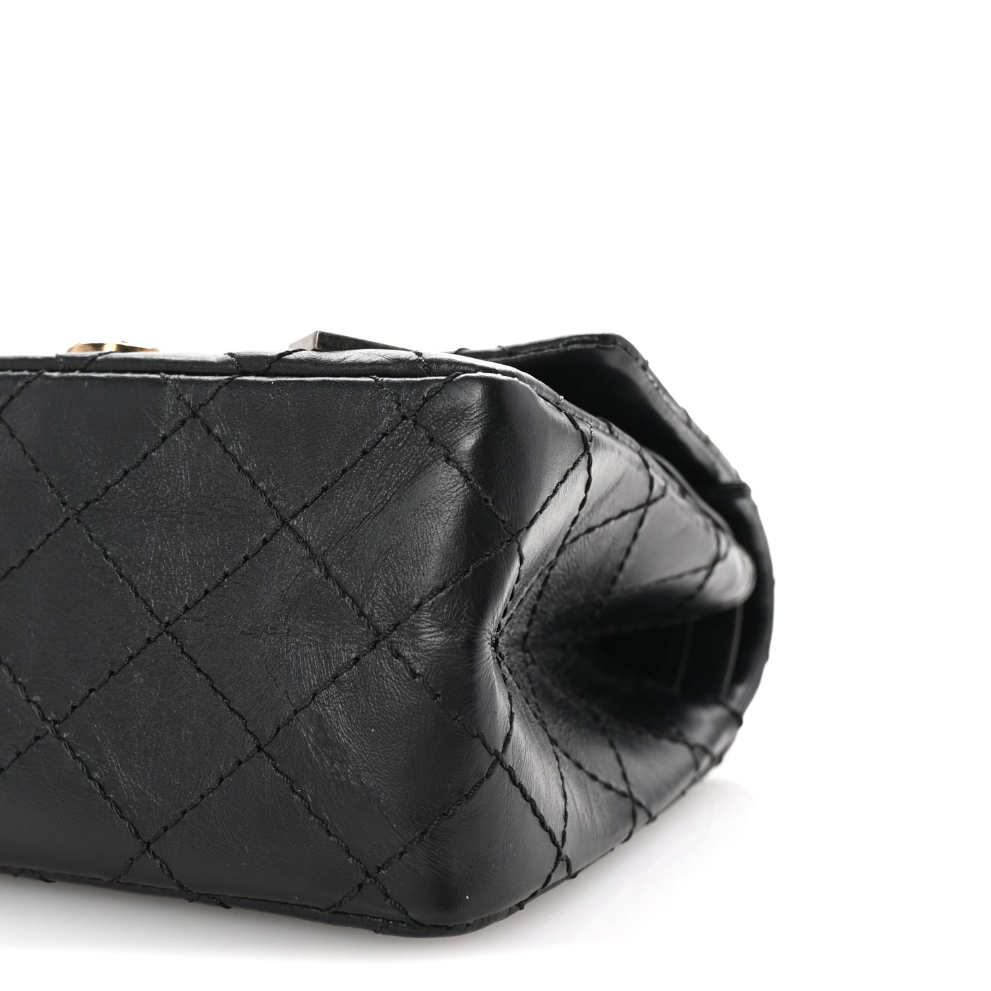 Aged Calfskin Quilted Casino 2.55 Reissue 225 Flap Black
