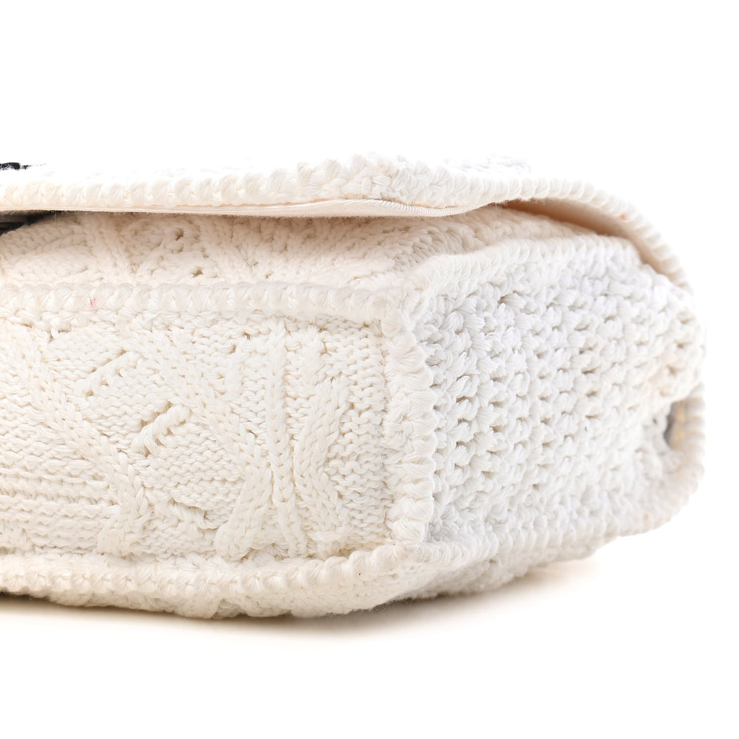 Crochet Single Flap White