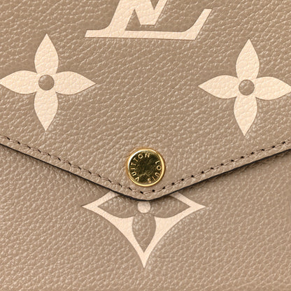 Louis Vuitton Empreinte Monogram Giant Felicie Pochette Tourterelle Creme 10 of 10