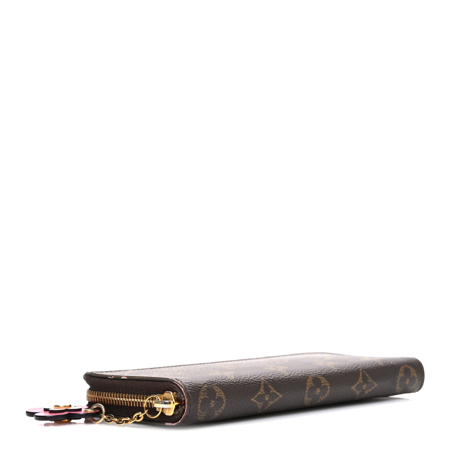 Monogram Bloom Flower Clemence Wallet Fuchsia