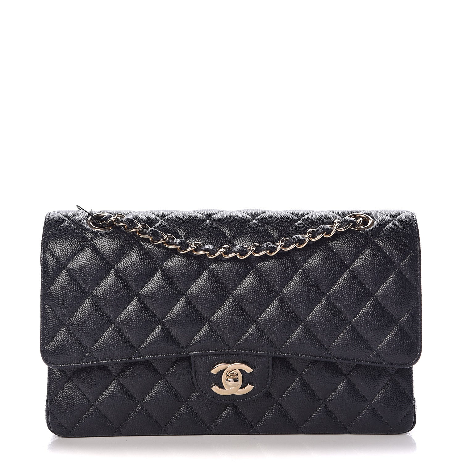 Chanel Caviar Quilted Medium Double Flap Navy 1 of 11