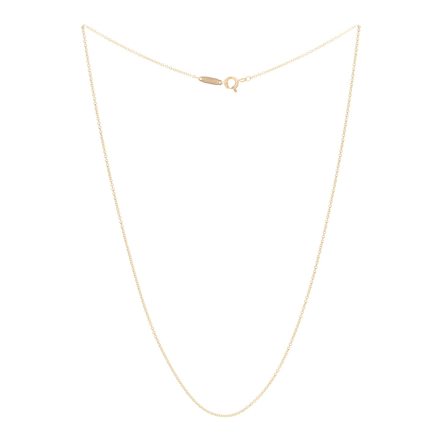 18K Yellow Gold Chain Necklace 16"