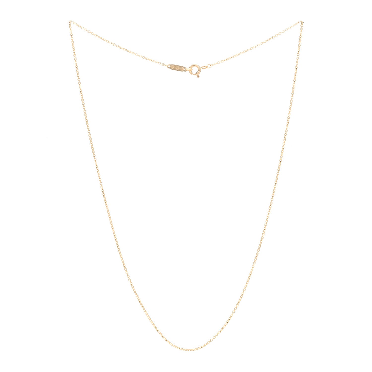 Tiffany 18K Yellow Gold Chain Necklace 16" 3 of 5