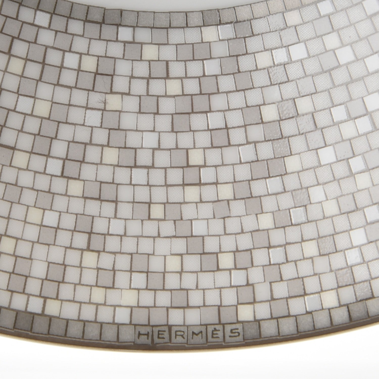 Hermes Porcelain Mosaique Au 24 Breakfast Cup And Saucer Set Of 2 Platine 21 of 27