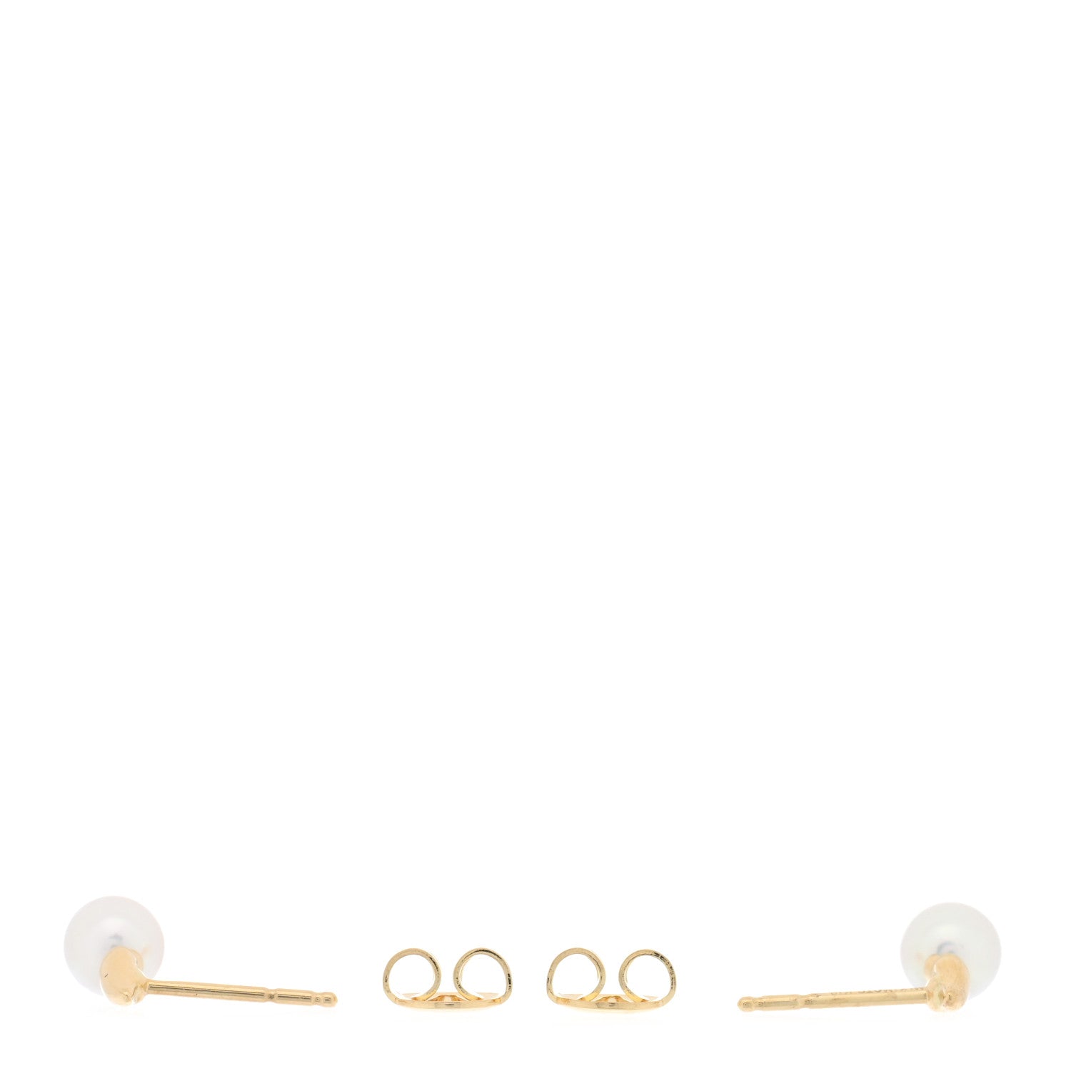 Mikimoto 18K Yellow Gold Akoya Cultured Pearl 5.5-6mm Drop Earrings 3 of 5